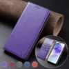 Étui portefeuille magnétique à cartes compatible Samsung Galaxy A51