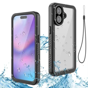 Coque étanche intégrale IP68 compatible iPhone 15 Pro Max protection 360 degres