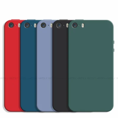 Coque silicone liquide antichoc compatible iPhone 5 5s SE