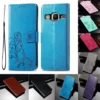 Housse à rabat cuir synthétique compatible Samsung Galaxy Grand Prime