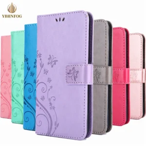Étui portefeuille en cuir compatible Samsung Galaxy S22