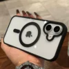 Coque transparente a bumper compatible MagSafe pour iPhone
