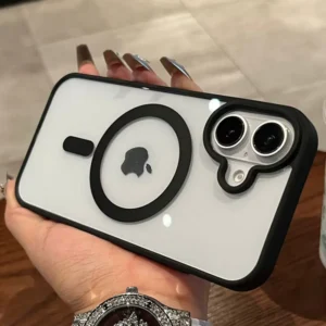 Coque transparente a bumper compatible MagSafe pour iPhone