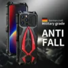 Coque antichoc armor metal renforcée compatible iPhone 17 16 15 Pro Max
