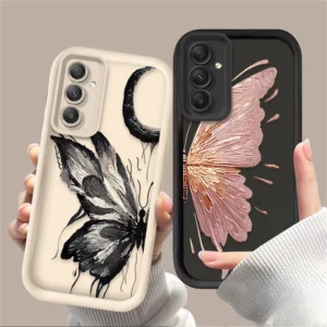 Coque papillon rose doré compatible Samsung Galaxy A31
