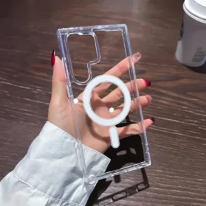 Coque transparente magnetique compatible Samsung Galaxy S24 Ultra