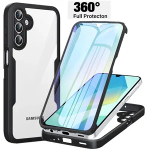 Coque intégrale antichoc compatible Samsung Galaxy A36 vue avant et arrière