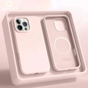 Coque en silicone liquide compatible MagSafe pour iPhone