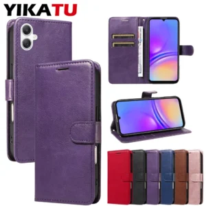 Étui portefeuille effet cuir compatible Samsung Galaxy A51