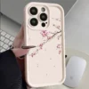 Coque souple motif fleurs de cerisier compatible Samsung Galaxy S22