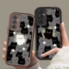 Coque chats amoureux compatible Samsung Galaxy A31