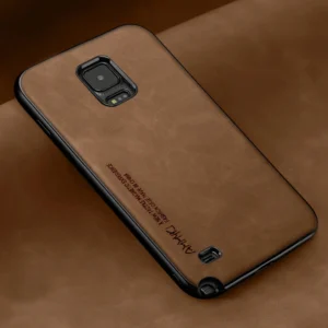 Coque effet cuir silicone compatible Samsung Galaxy Note 3