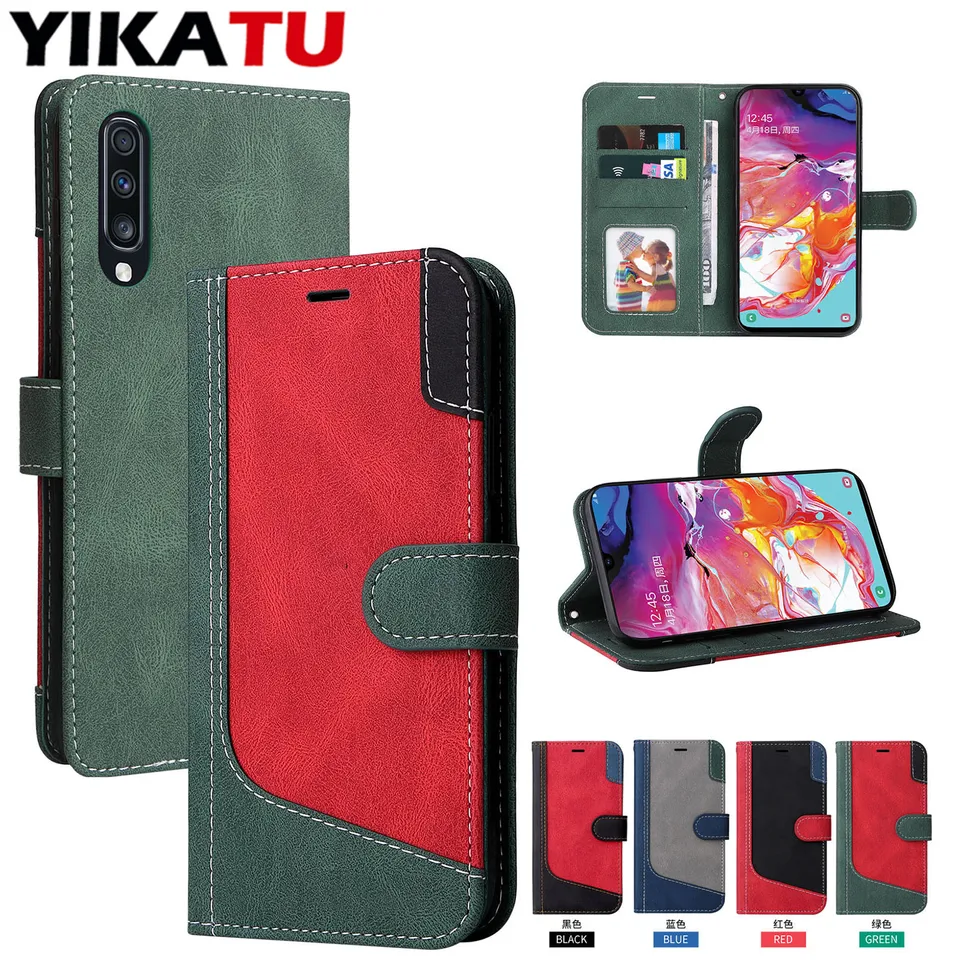 Étui portefeuille à rabat compatible Samsung Galaxy A51