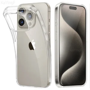Coque transparente souple en TPU compatible iPhone Pro Max et XR