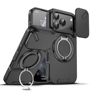 Coque antichoc armure avec béquille pour iPhone 16 Pro Max