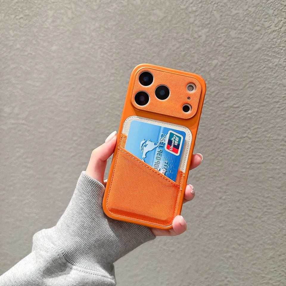 Coque portefeuille cuir avec porte-cartes compatible iPhone 16 Pro
