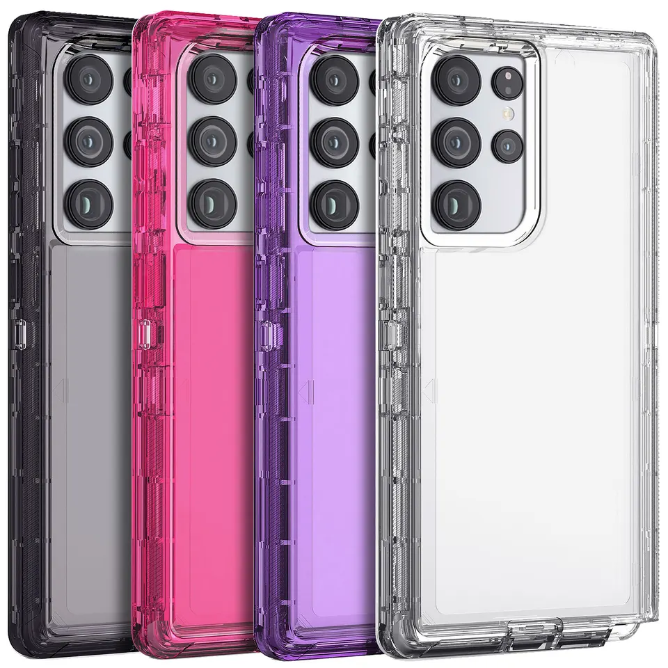 Coque antichoc transparente renforcée compatible Samsung Galaxy S22