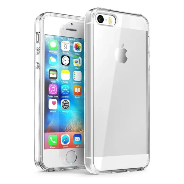 Coque transparente silicone fine compatible iPhone 5 5s SE