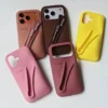 Coque silicone souple compatible iPhone 15 Pro toucher doux